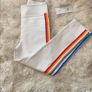 Spiritual gangster white Track Tight Crop